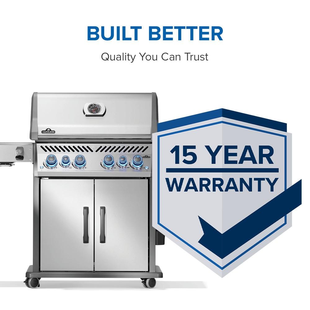 Napoleon Rogue PRO-S 525 4-Burner Propane Grill w/ Side Burner & SafetyGlow - RPS525RSIBPSS-2 - Image 3