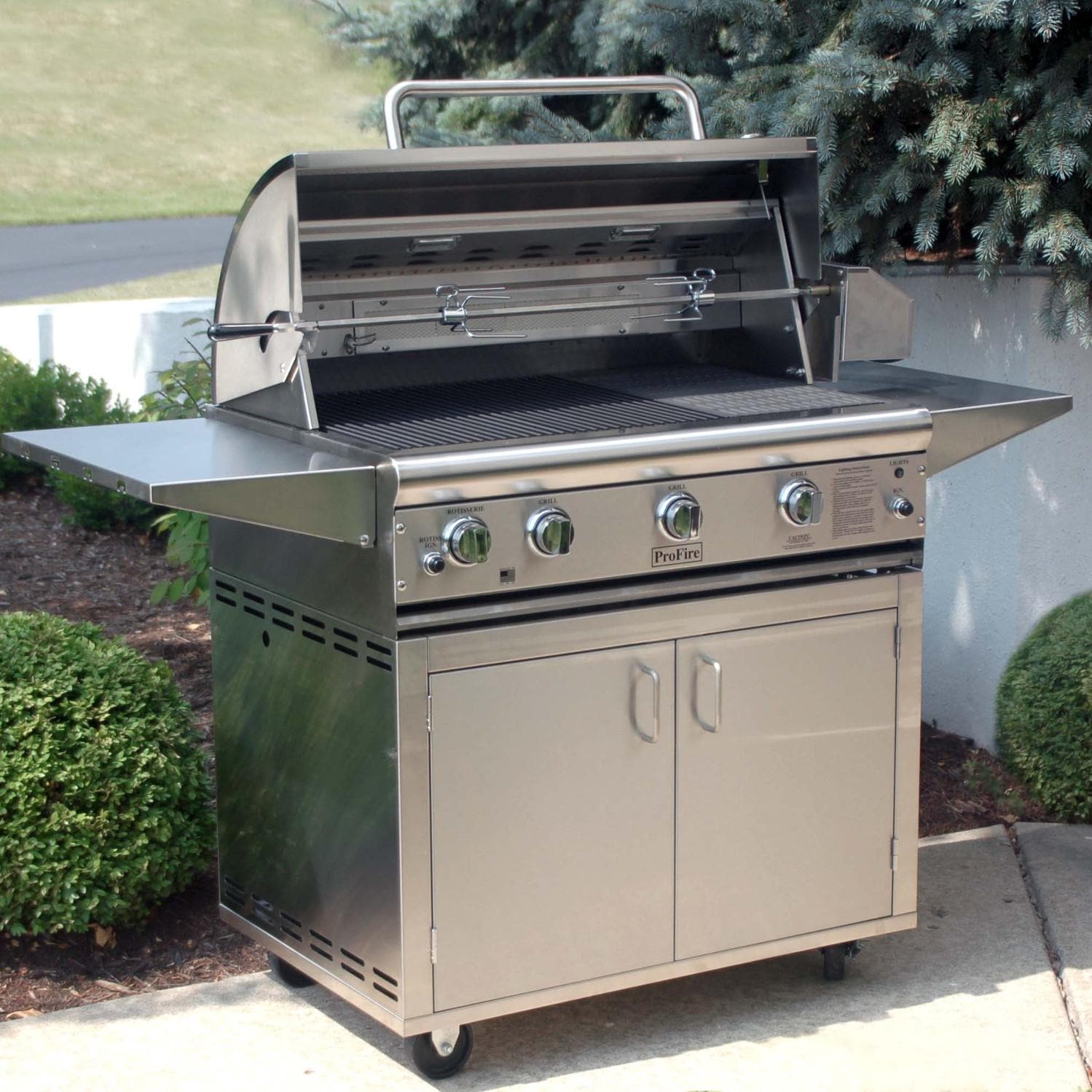 ProFire Professional Deluxe Series 36-Inch Propane Gas Grill With Rotisserie - Image 2