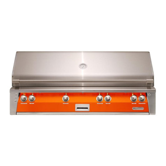 Alfresco ALXE 56-Inch Built-In Natural Gas All Grill With Sear Zone And Rotisserie in Luminous Orange - ALXE-56BFG-NG-S2005 - Image 1
