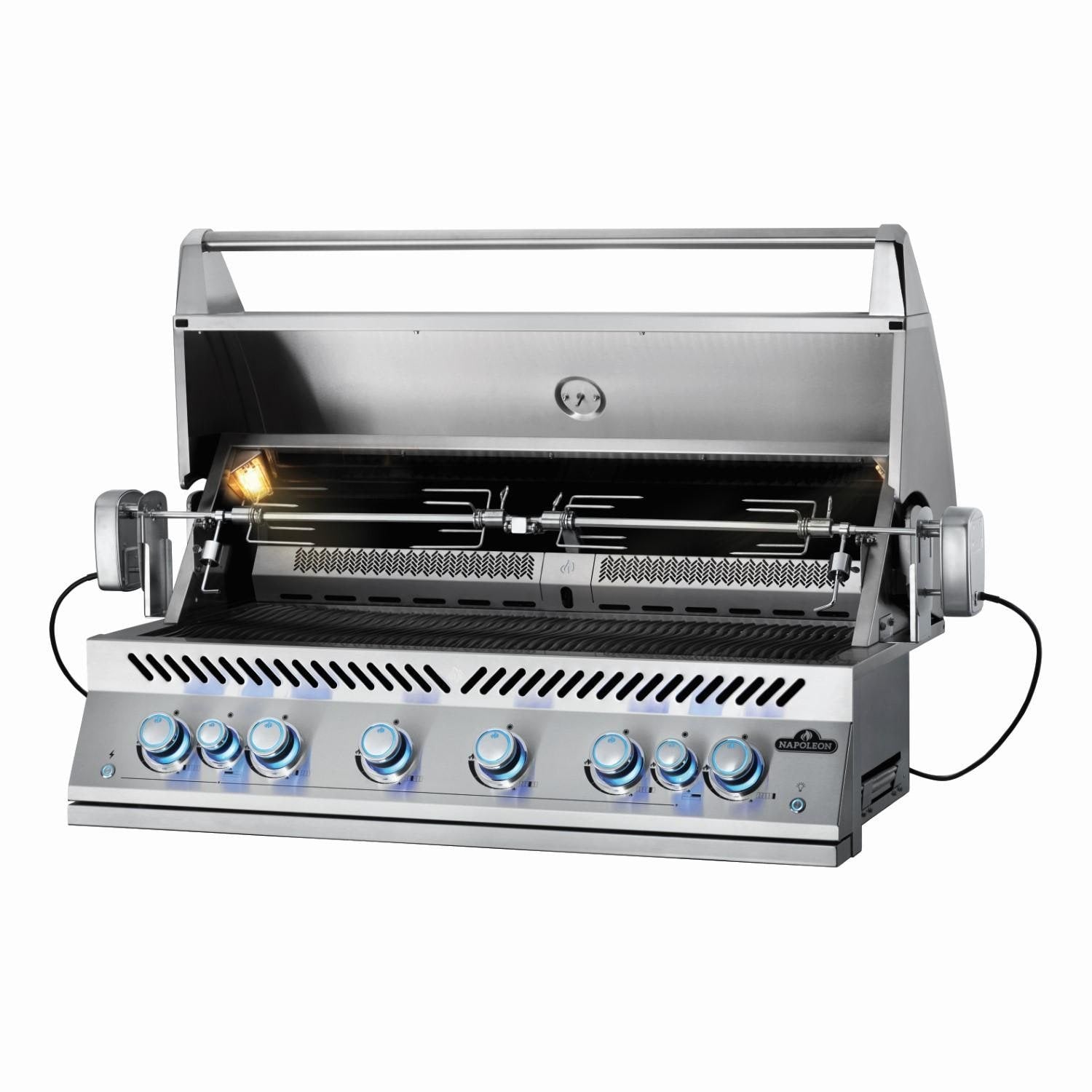 Napoleon 700 Series 5-Burner 44-Inch Built-In Natural Gas Grill w/ Rotisserie & SafetyGlow - BIG44RBNSS-1 - Image 9