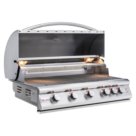 Blaze LTE 40-Inch 5-Burner Built-In Natural Gas Grill w/ Rear Infrared Burner & Grill Lights - BLZ-5LTE2-NG - Image 1