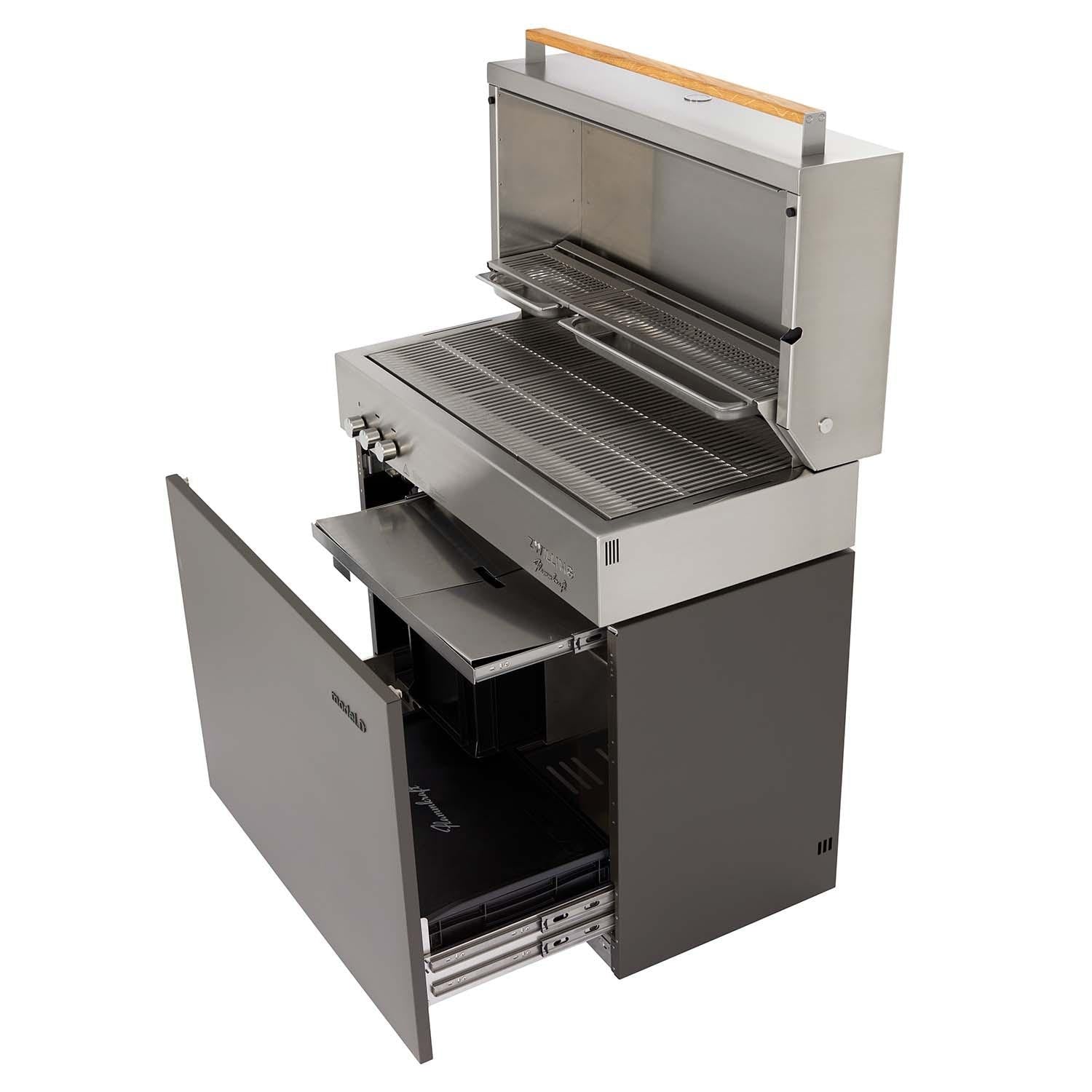 Flammkraft Model D Natural Gas Grill - Deep Umbra - 1030973 - Image 5