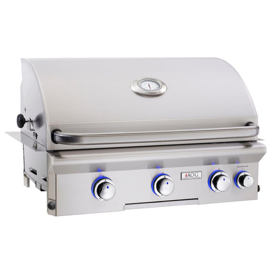 American Outdoor Grill L-Series 30-Inch 3-Burner Built-In Natural Gas Grill With Rotisserie - 30NBL - Image 1