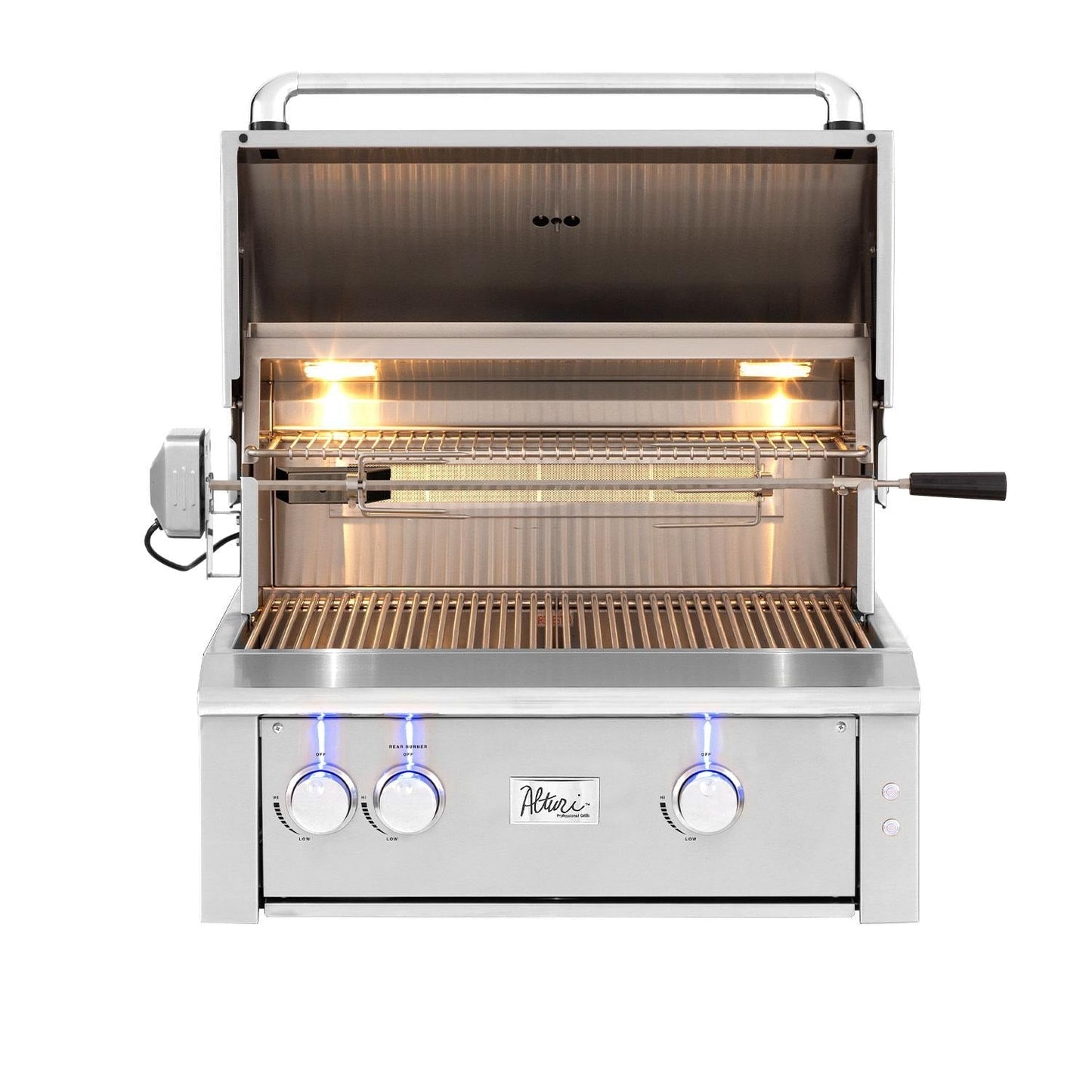 Alturi 30-in 2 Burner Built-In Propane Gas Grill w/ Stainless Steel Burners & Rotisserie - ALT30T-LP