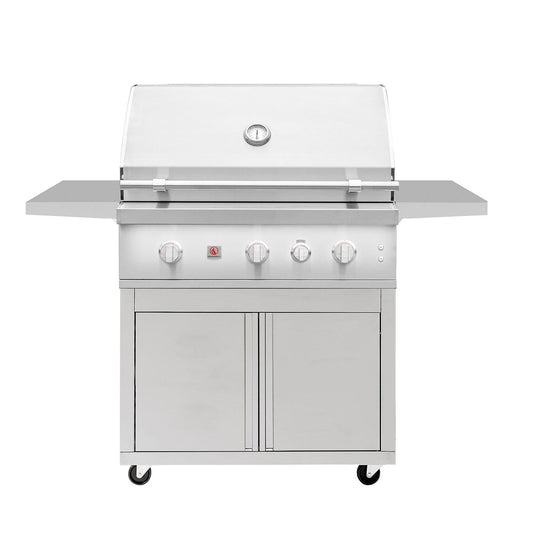 Summerset Quest 36-in 2 Burner Freestanding Propane Grill w/ Rear Infrared Burner, Rotisserie Kit, & Drop-In Griddle Plate - Image 1