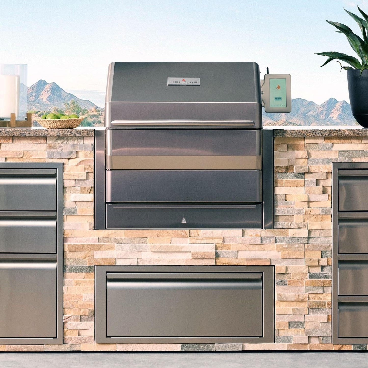 Memphis Grills Pro ITC3 Wi-Fi Monitored 28-Inch 304 Stainless Steel Built-In Pellet Grill - VGB0001S - Image 4