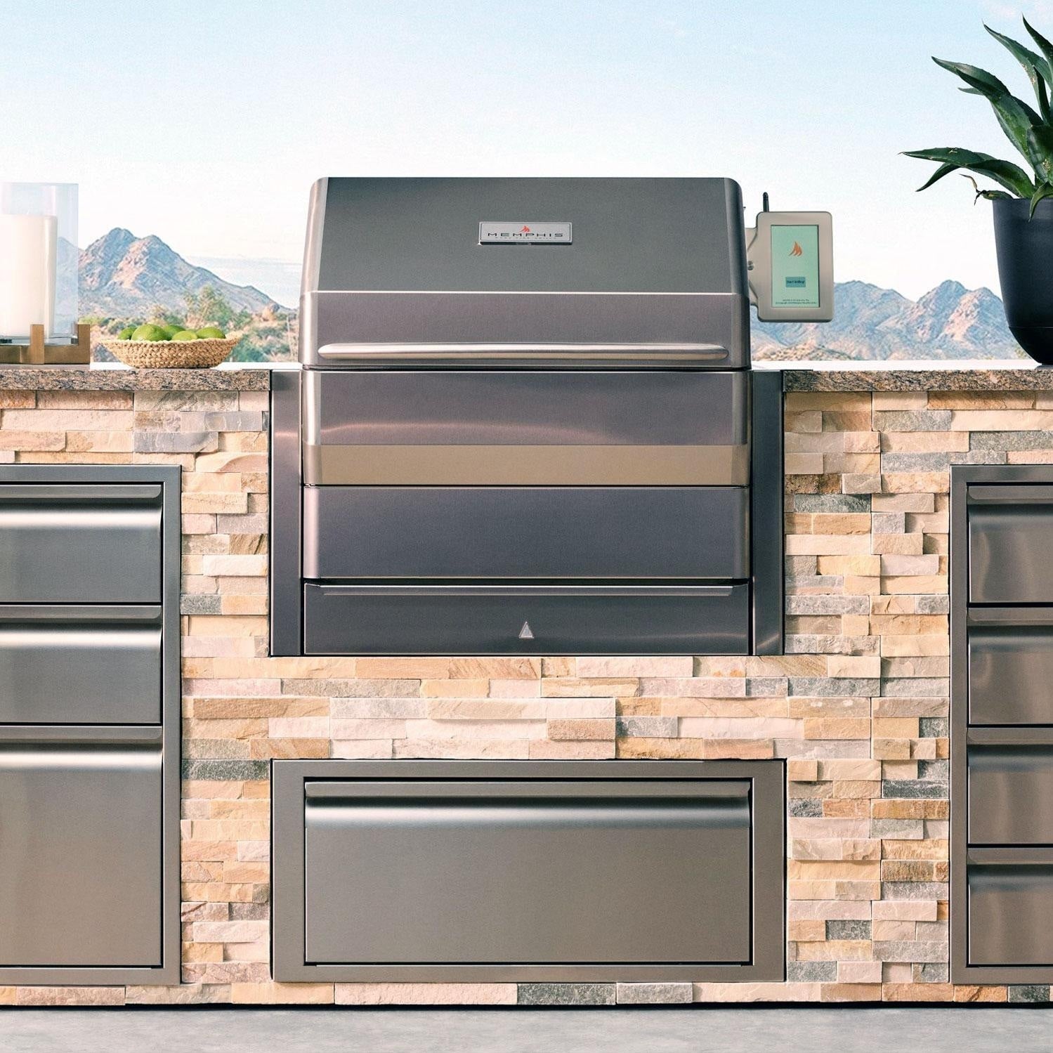 Memphis Grills Pro ITC3 Wi-Fi Monitored 28-Inch 304 Stainless Steel Built-In Pellet Grill - VGB0001S - Image 4