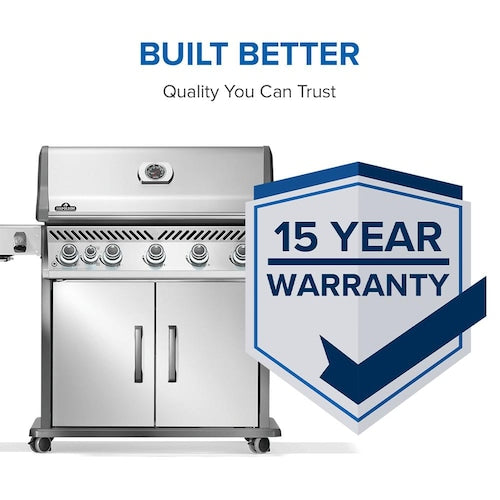 Napoleon Rogue PRO 625 5-Burner Propane Grill w/ Side Burner - RP625SIBPSS-2