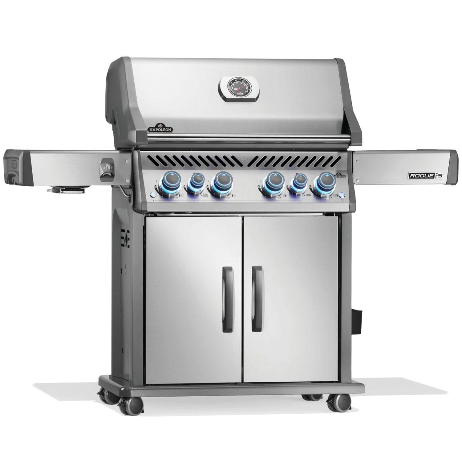 Napoleon Rogue PRO-S 525 4-Burner Propane Grill w/ Side Burner & SafetyGlow - RPS525RSIBPSS-2 - Image 10
