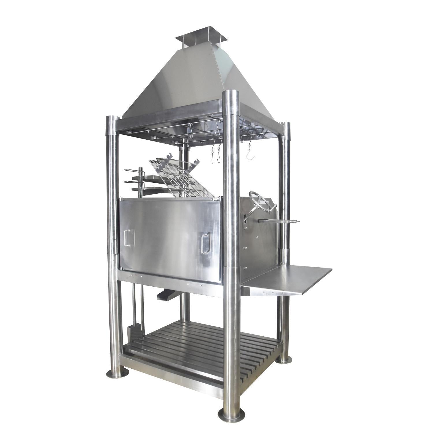 Tagwood BBQ Silver Bullet Argentine Wood Fire & Charcoal Grill - All Stainless Steel - BBQ02SS - Image 5