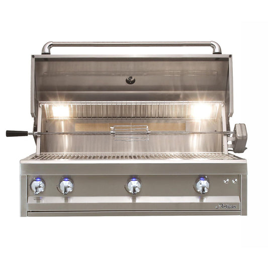 Artisan Professional 42-Inch 3-Burner Built-In Natural Gas Grill With Rotisserie - ARTP-42-NG - Image 1