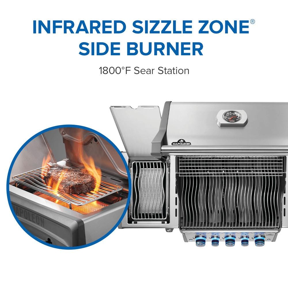 Napoleon Rogue PRO-S 425 3-Burner Propane Grill w/ Side Burner & SafetyGlow- RPS425RSIBPSS-2 - Image 6