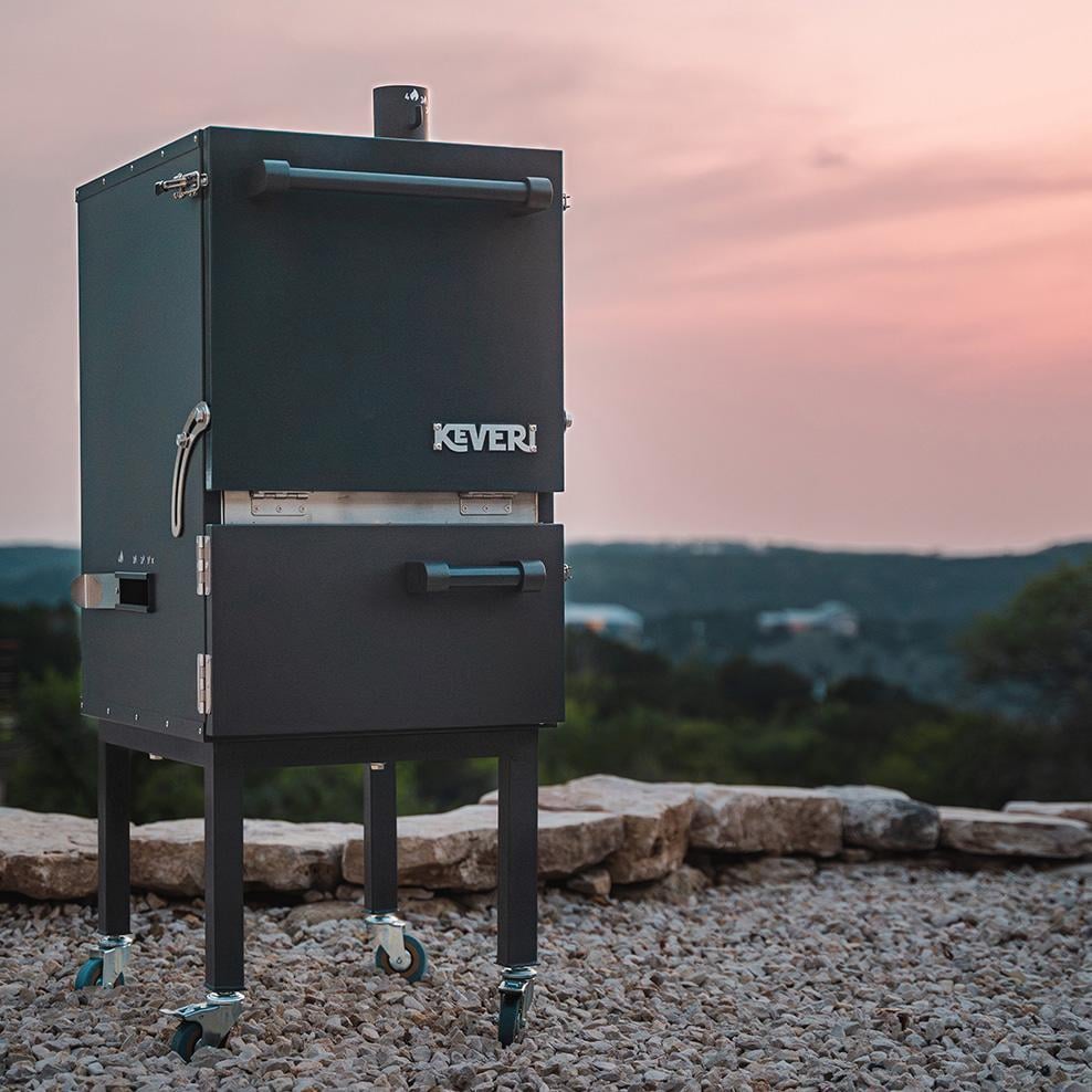 Keveri H1 Vertical Multi-Purpose Charcoal Oven - Black Truffle - H1BT - Image 6