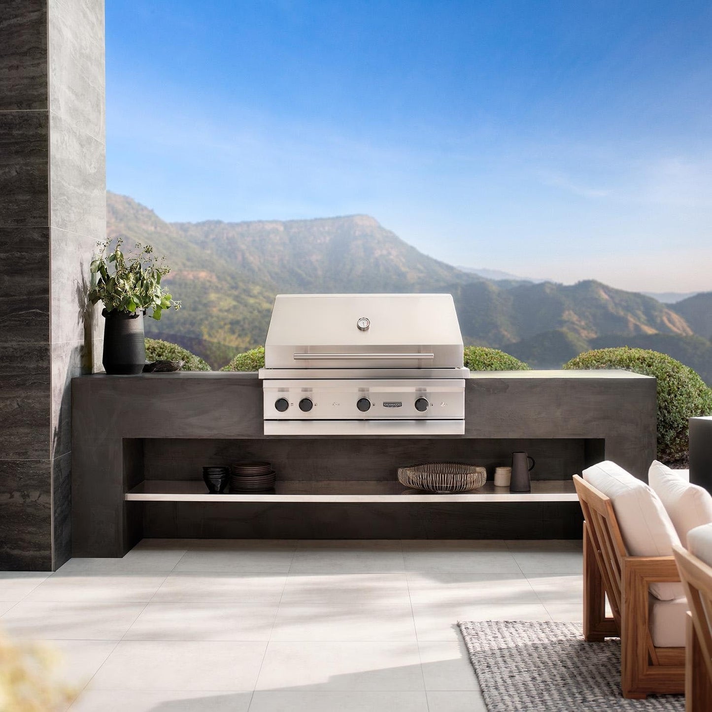 Kalamazoo K54DB Built-In Echo Gas Grill - Natural Gas - Marine-Grade - K54DB-1-2-NA-NG-M6 - Image 3