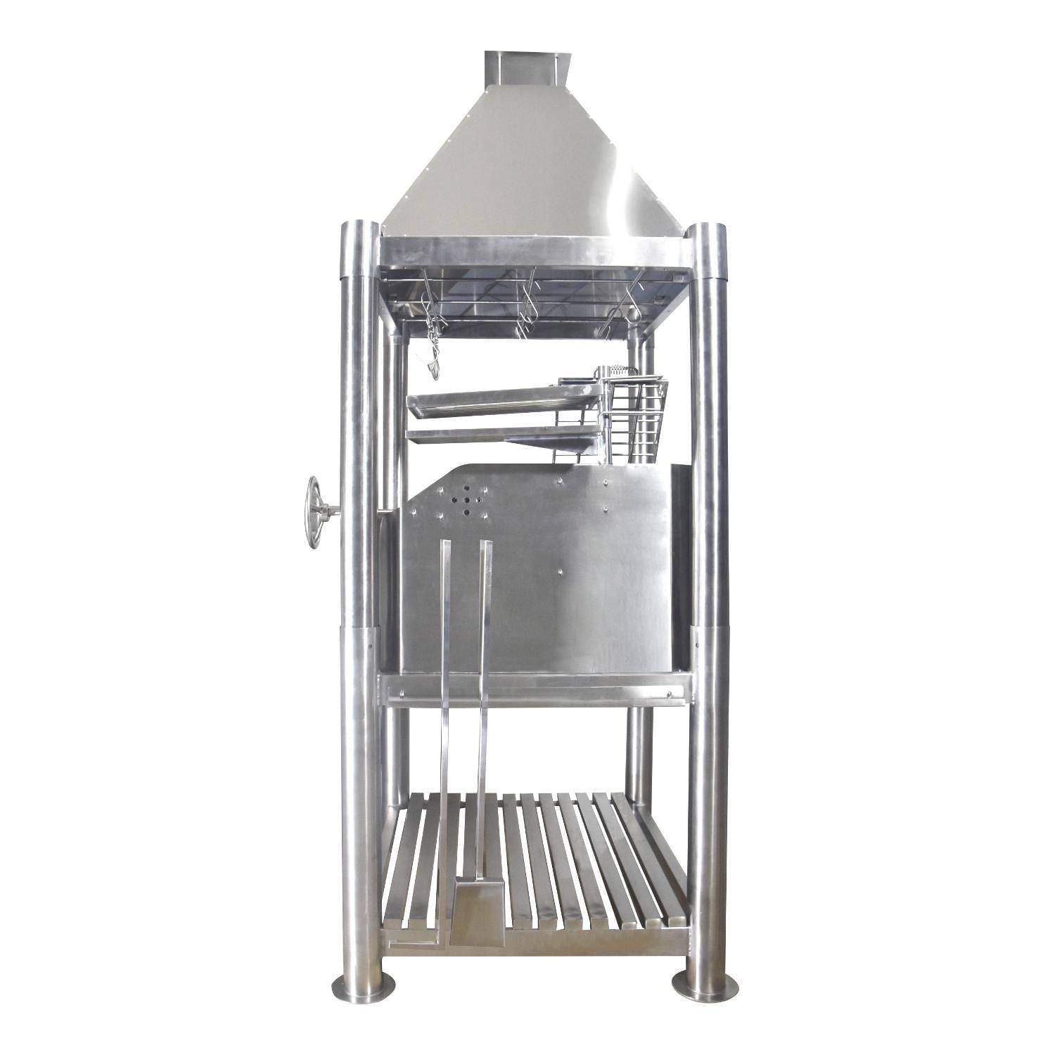 Tagwood BBQ Silver Bullet Argentine Wood Fire & Charcoal Grill - All Stainless Steel - BBQ02SS - Image 7