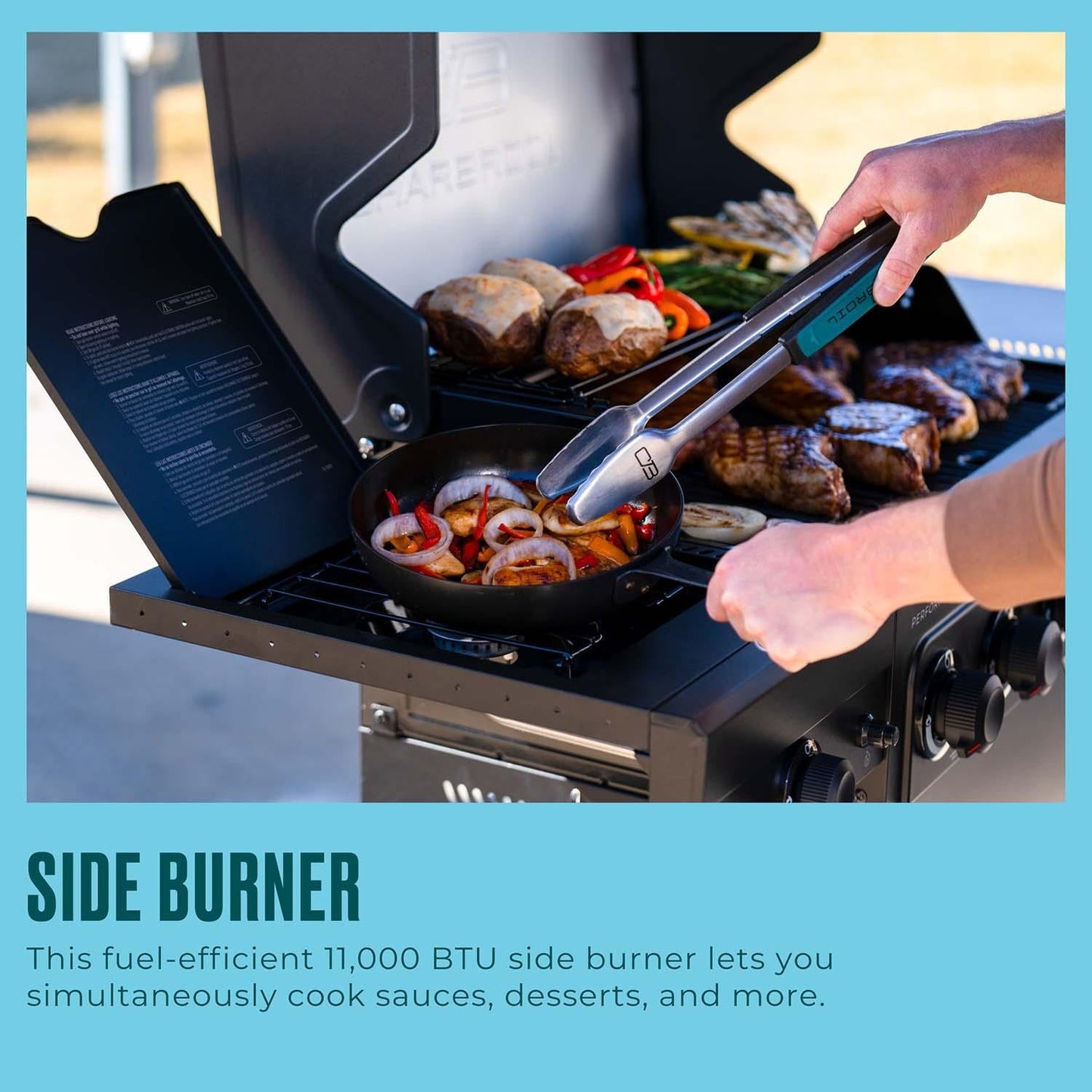 Charbroil Performance Series 5-Burner Propane Gas Grill Cabinet - Black - 463463025