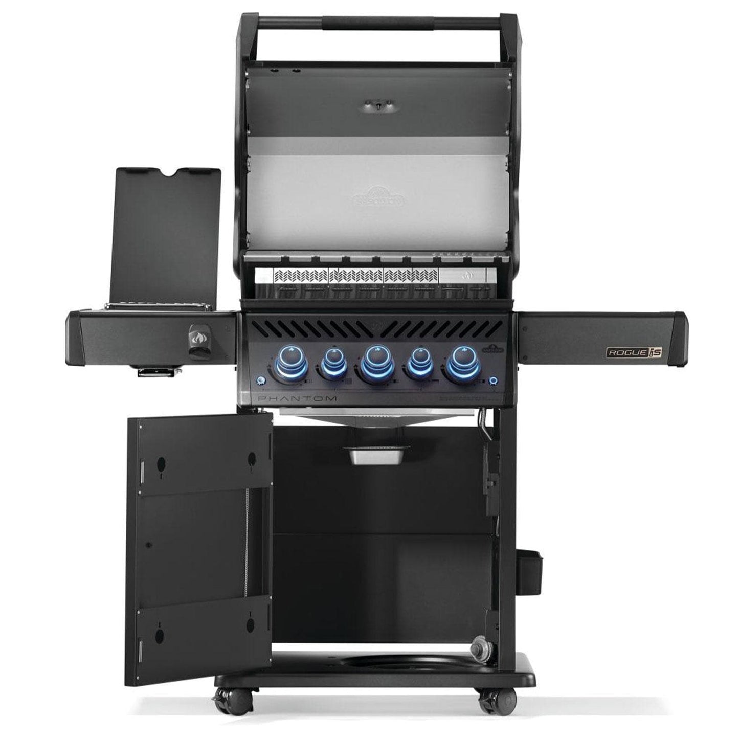 Napoleon Rogue PRO-S Phantom 425 3-Burner Natural Gas Grill w/ Side Burner & SafetyGlow - RPS425RSIBNK-2-PHM - Image 9