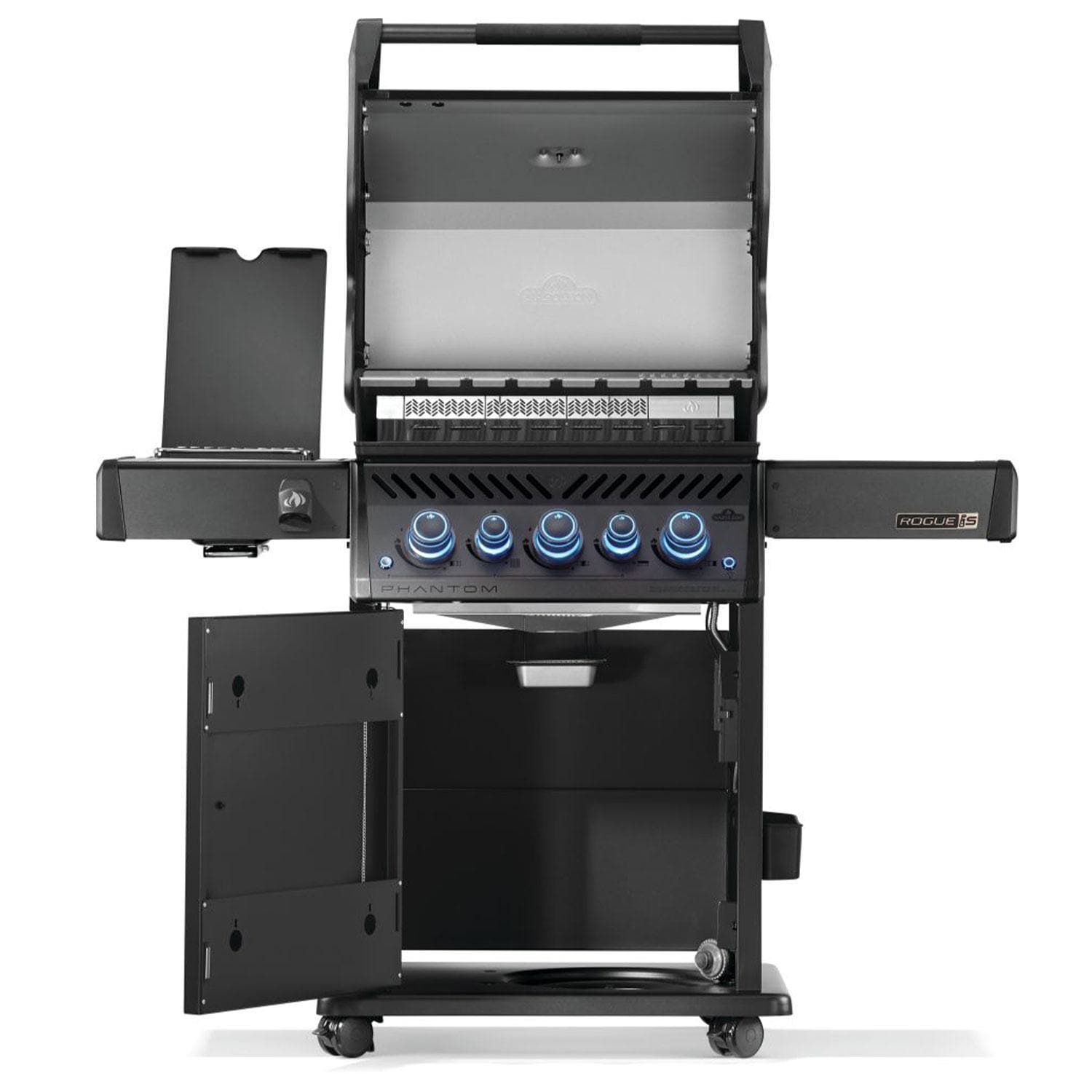 Napoleon Rogue PRO-S Phantom 425 3-Burner Natural Gas Grill w/ Side Burner & SafetyGlow - RPS425RSIBNK-2-PHM - Image 9