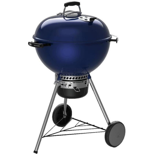 Weber Master Touch 22-Inch Charcoal Grill w/ Gourmet BBQ System Cooking Grate - Deep Ocean Blue - 14516001 - Image 1