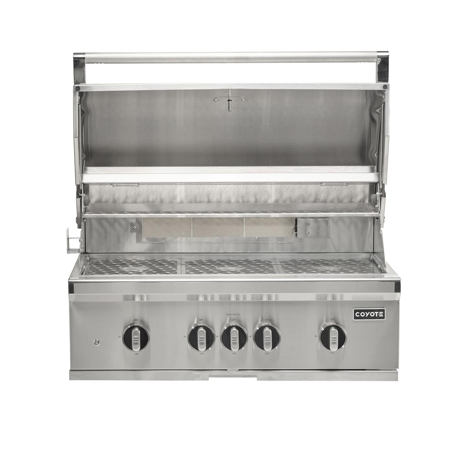 Coyote SL-Series 36-in 4-Burner  Built-In Propane Grill w/ Sear Burner, Rotisserie, & Safety Valve -  C3SL36LP - Image 2