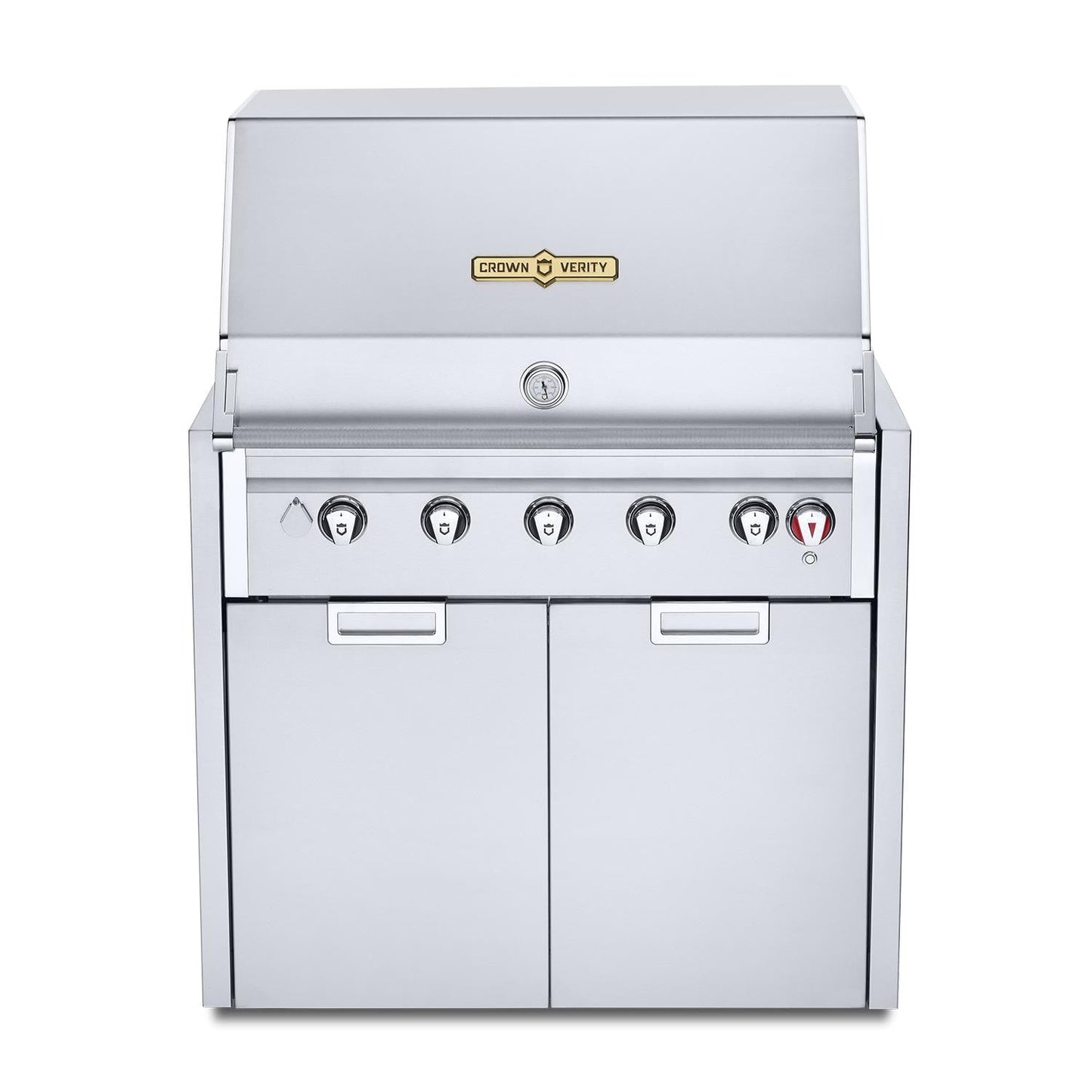 Crown Verity Infinite Series 36-Inch Natural Gas Grill Modular Island Bundle W/Storage Cabinet W/Cutting Board, & Sideburner - IGM36NG - Image 4