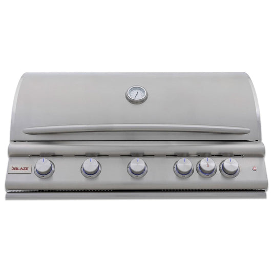 Blaze LTE+ 40-Inch 5-Burner Built-In Propane Gas Grill w/ Ceramic Flame Tamers - Image 1