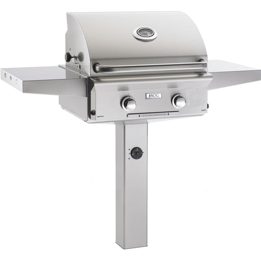 American Outdoor Grill L-Series 24-Inch 2-Burner Natural Gas Grill On In-Ground Post - 24NGL-00SP - Image 1
