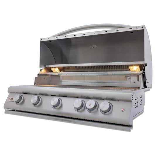 Blaze LTE+ 40-Inch 5-Burner Built-In Natural Gas Grill w/ Lift-Assist Hood & Rear Infrared Burner - BLZ-5LTE3-NG - Image 1