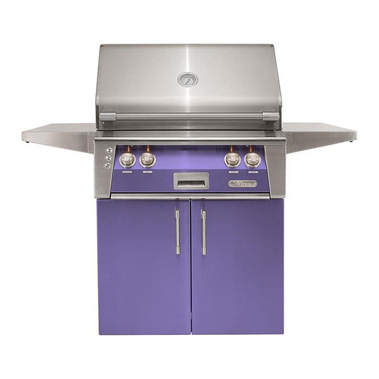 Alfresco ALXE 30-Inch Freestanding Natural Gas Grill With Sear Zone And Rotisserie in Blue Lilac - ALXE-30SZC-NG-S4005 - Image 1