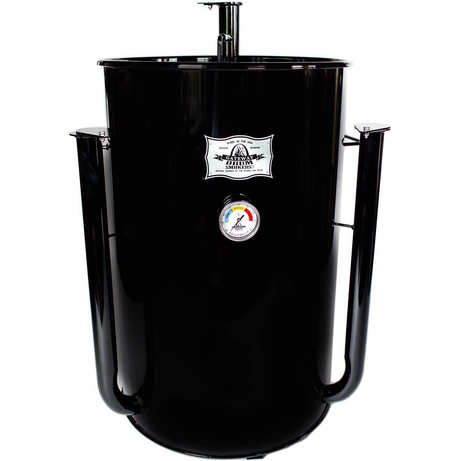 Gateway Drum Smokers 55 Gallon Charcoal BBQ Smoker - Black - 55111 - Image 1