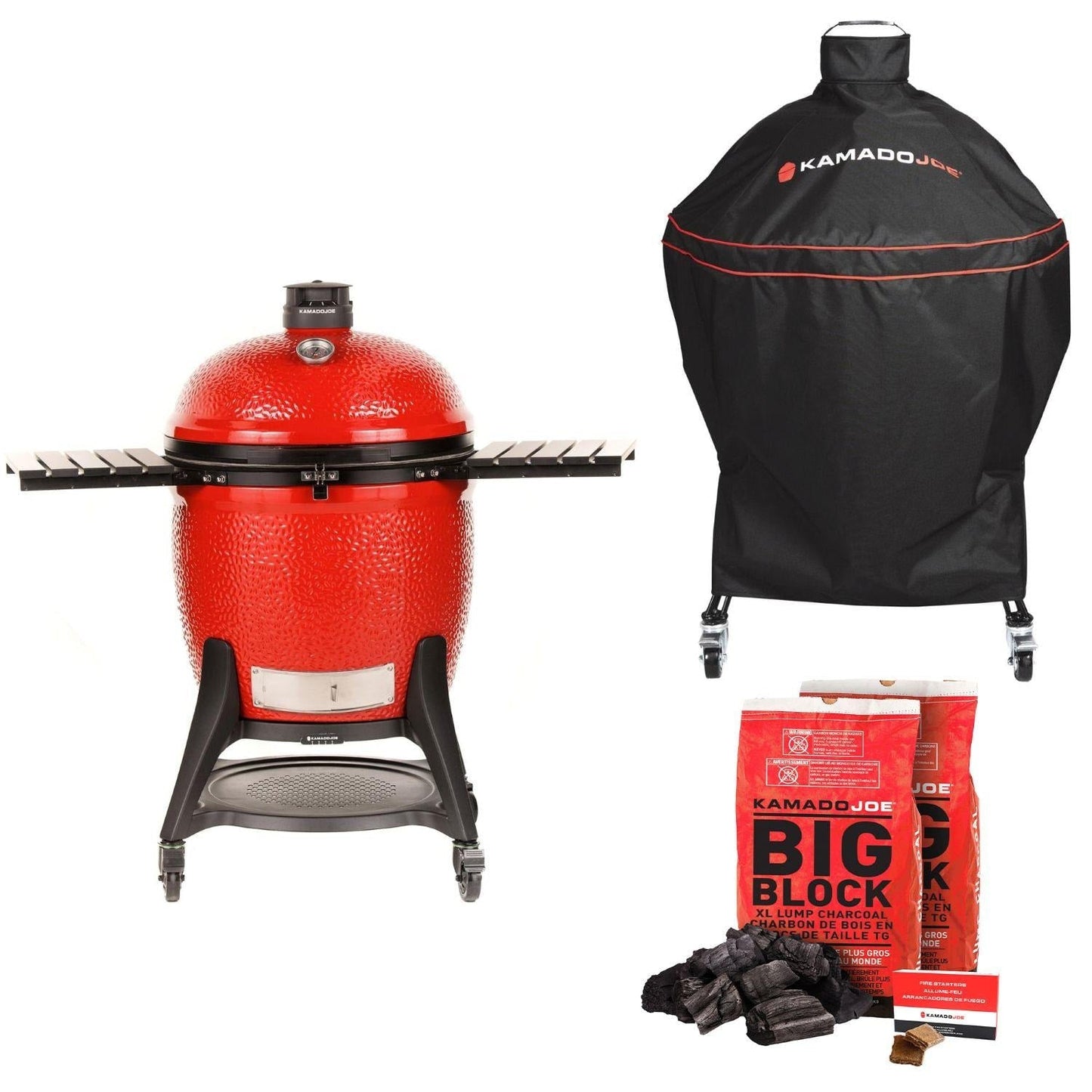 Kamado Joe Big Joe III 24-in Ceramic Kamado Grill Bundle - KJ15049225 - Image 1