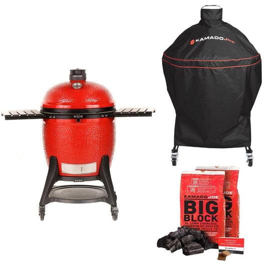 Kamado Joe Big Joe III 24-in Ceramic Kamado Grill Bundle - KJ15049225 - Image 1