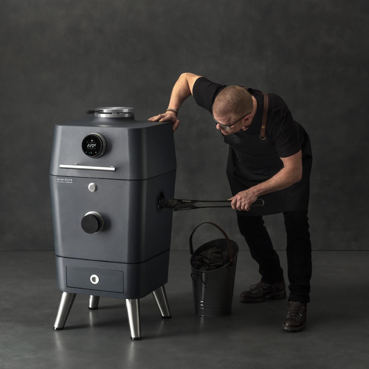 Everdure 4K 21-Inch Charcoal Grill & Smoker - Graphite - HBCE4KGUS - Image 6