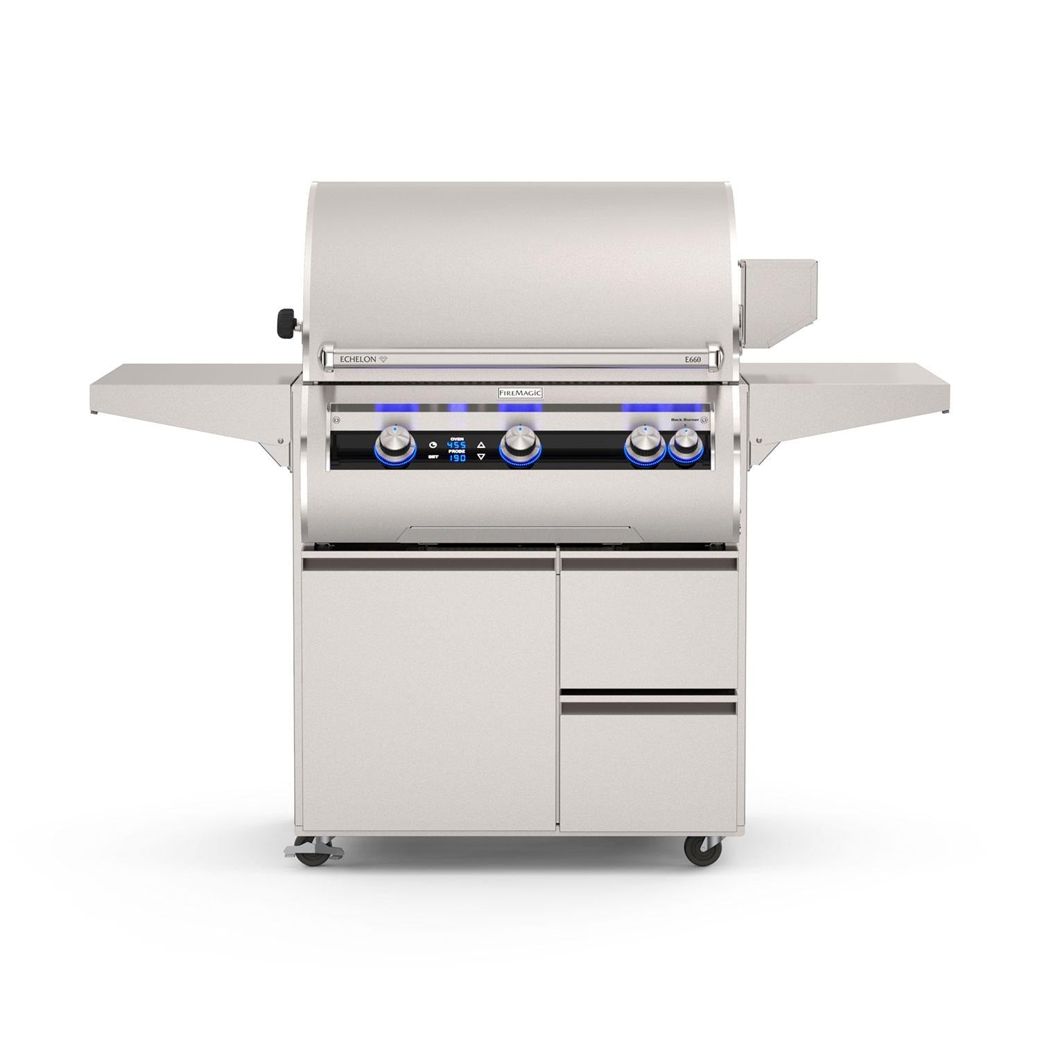 Fire Magic Echelon Diamond E790i 36-Inch Freestanding Propane Grill w/ Rotisserie & Digital Thermometer - Image 1