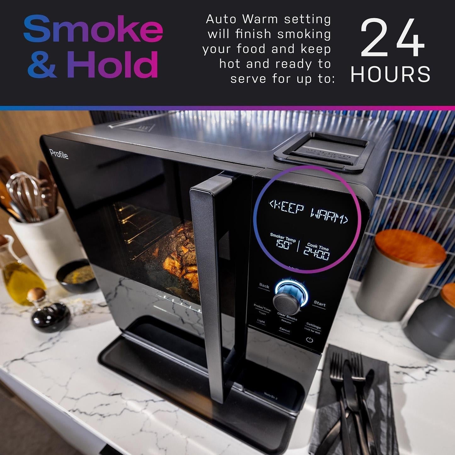 GE Profile Smart Indoor Smoker - P9SBAAS6VBB - Image 5