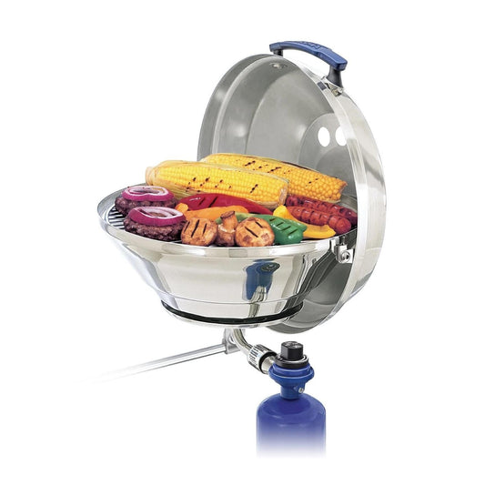 Magma Original Size Marine Kettle Gas Grill on Round Rail Mount - Image 1