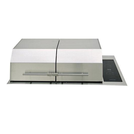 Kenyon Texan Two Zone Split Lid Built-In 240V Electric Grill W/ Lite Touch Control & No Mounting Holes - B70405WH - Image 1