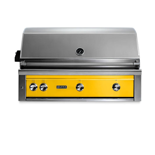 Lynx Professional 42 Inch Built-In Natural Gas Grill w/ Rotisserie in California Poppy - L42R-3-CANG - Image 1