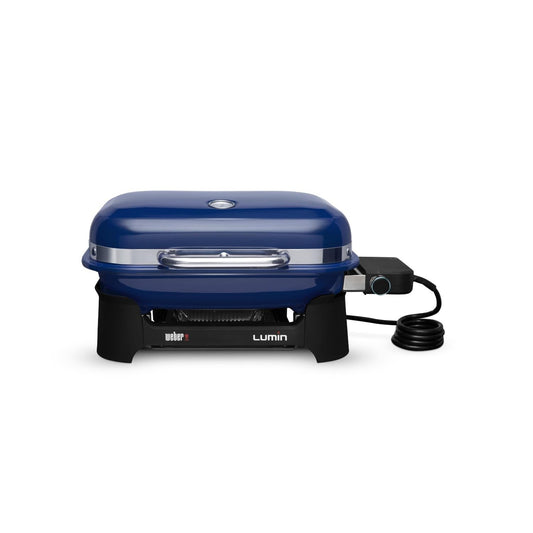Weber Lumin Compact Portable 1560 Watt Electric Grill - Deep Ocean Blue - 91300901 - Image 1
