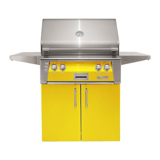 Alfresco ALXE 30-Inch Freestanding Natural Gas Grill With Sear Zone And Rotisserie in Traffic Yellow - ALXE-30SZC-NG-S1023 - Image 1