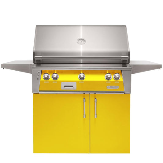 Alfresco ALXE 36-Inch  Propane Grill With Sear Zone And Rotisserie - Traffic Yellow - ALXE-36SZC-LP-S1023 - Image 1