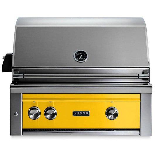 Lynx Professional 30 Inch Built-In All Infrared Trident Natural Gas Grill w/ Rotisserie in California Poppy - L30ATR-CANG - Image 1