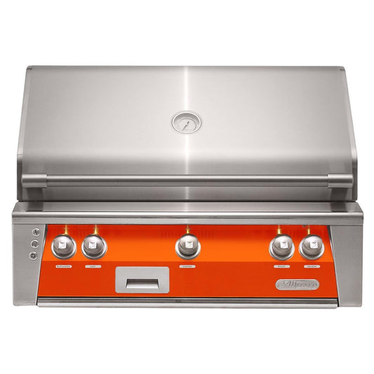 Alfresco ALXE 36-Inch Built-In Natural Gas Grill With Sear Zone And Rotisserie in Luminous Orange - ALXE-36SZ-NG-S2005 - Image 1
