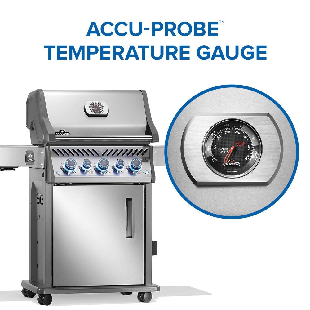 Napoleon Rogue PRO-S 425 3-Burner Propane Grill w/ Side Burner & SafetyGlow- RPS425RSIBPSS-2 - Image 7