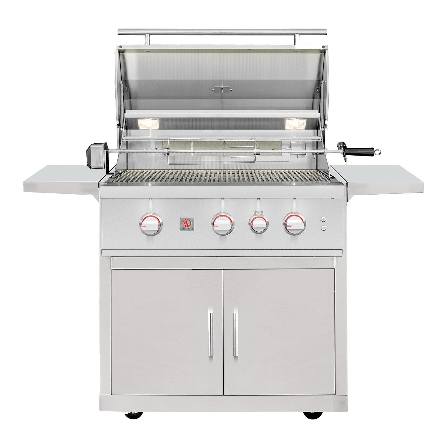 Summerset TRL Pro 32-in 3 Burner Freestanding Natural Gas Grill w/ Rear Infrared Burner & Rotisserie Kit - Image 2