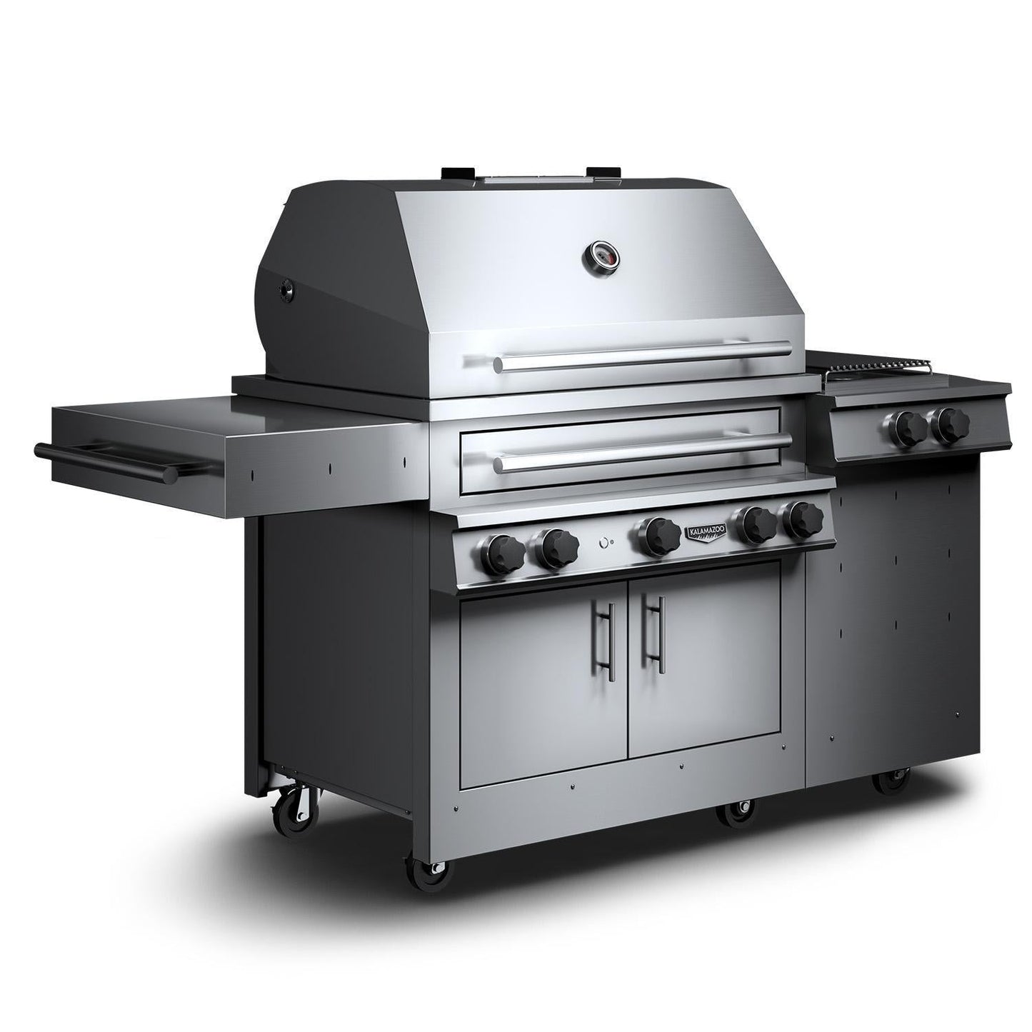 Kalamazoo K750HS Hybrid Fire Three Burner Marine Grade Freestanding Natural Gas Grill W/ Meat, Vegetable, & Fish Grill Surface Grates - Image 3
