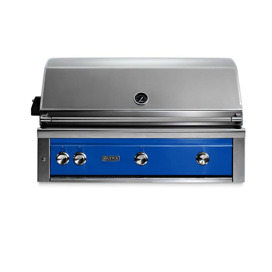 Lynx Professional 42 Inch Built-In All Infrared Trident Propane Grill w/ Rotisserie in Pacific Blue - L42ATR-PBLP - Image 1