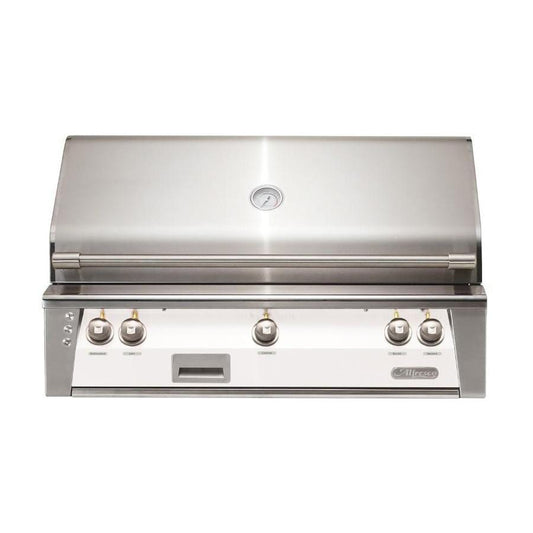 Alfresco ALXE 42-Inch Built-In Natural Gas Grill With Rotisserie in Signal White Matte - ALXE-42-NG-SM9003 - Image 1