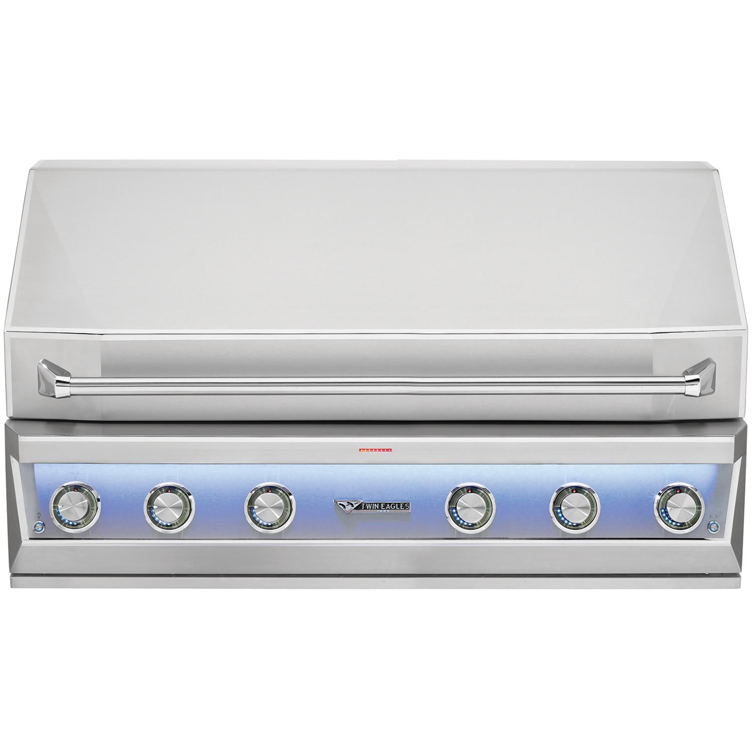 Twin Eagles Eagle One 54-Inch 4-Burner Built-In Propane Gas Grill with Sear Zone & Two Infrared Rotisserie Burners - TE1BQ54RS-L - Image 1