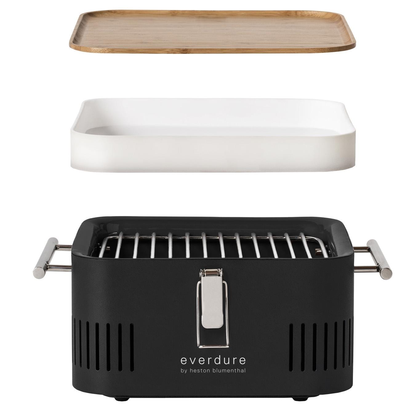 Everdure CUBE 17-Inch Portable Charcoal Grill - Black - HBCUBEBUS - Image 4